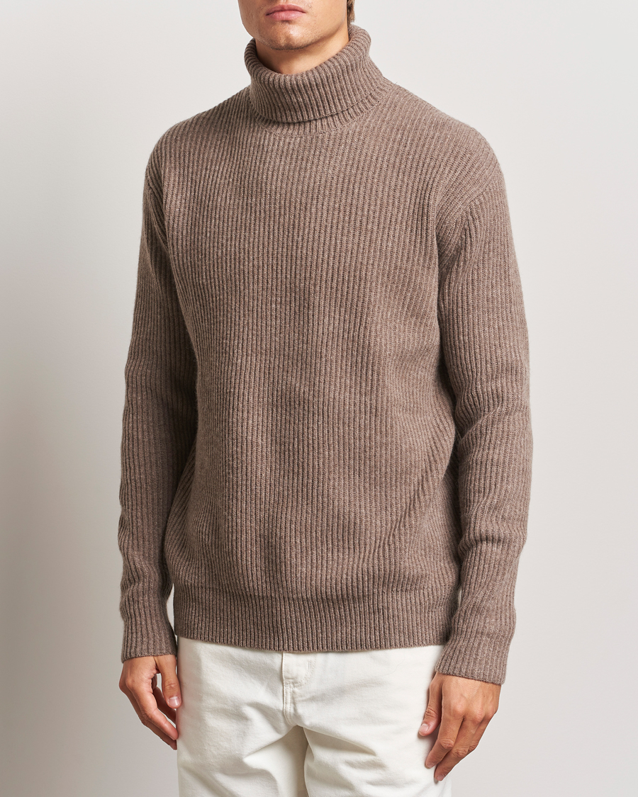 Men |  | LES DEUX | Eddie Wool Rib Rollneck Mountain Grey Melange