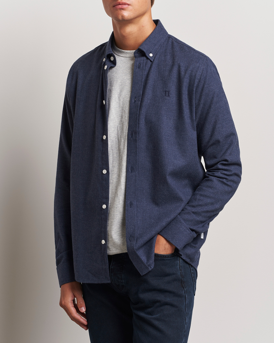 Men |  | LES DEUX | Dessert Reg Shirt Dark Navy Melange