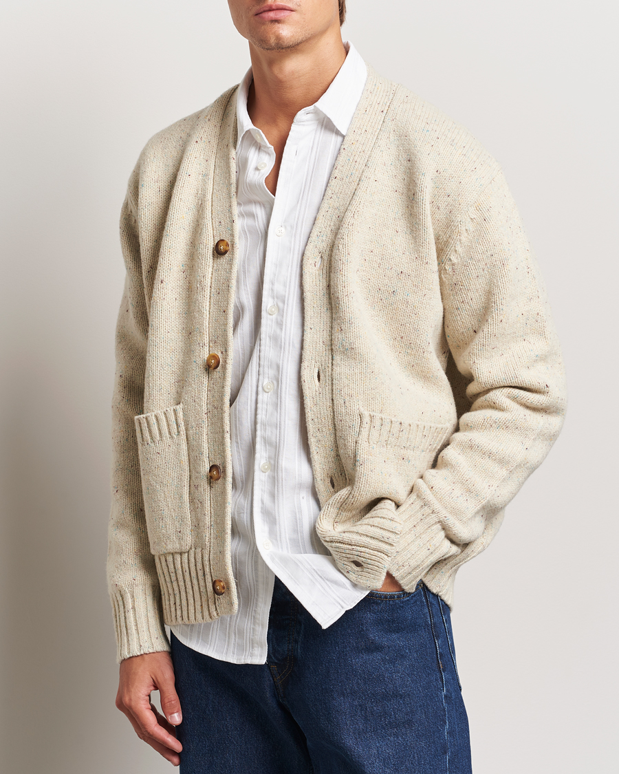 Men |  | LES DEUX | Gary Fleck Wool Cardigan Light Sand