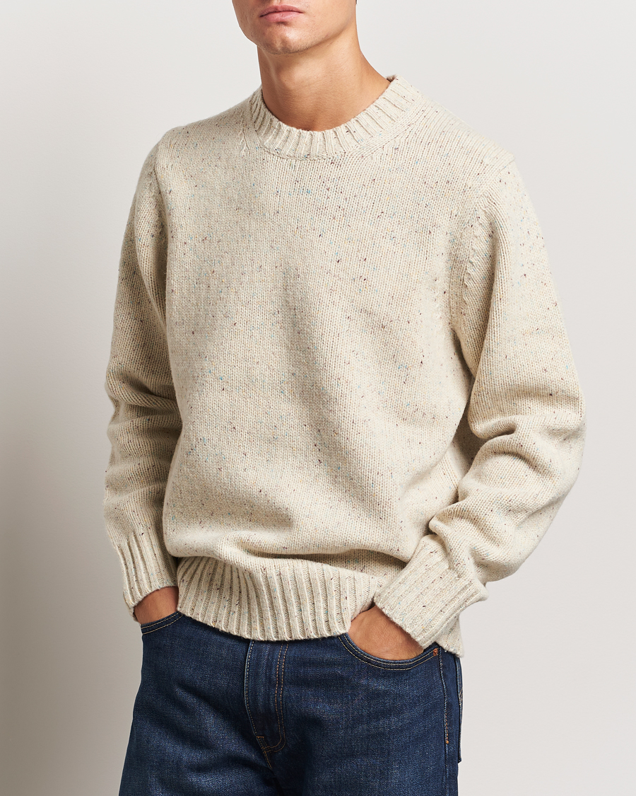 Men |  | LES DEUX | Gary Fleck Wool Roundneck Light Sand