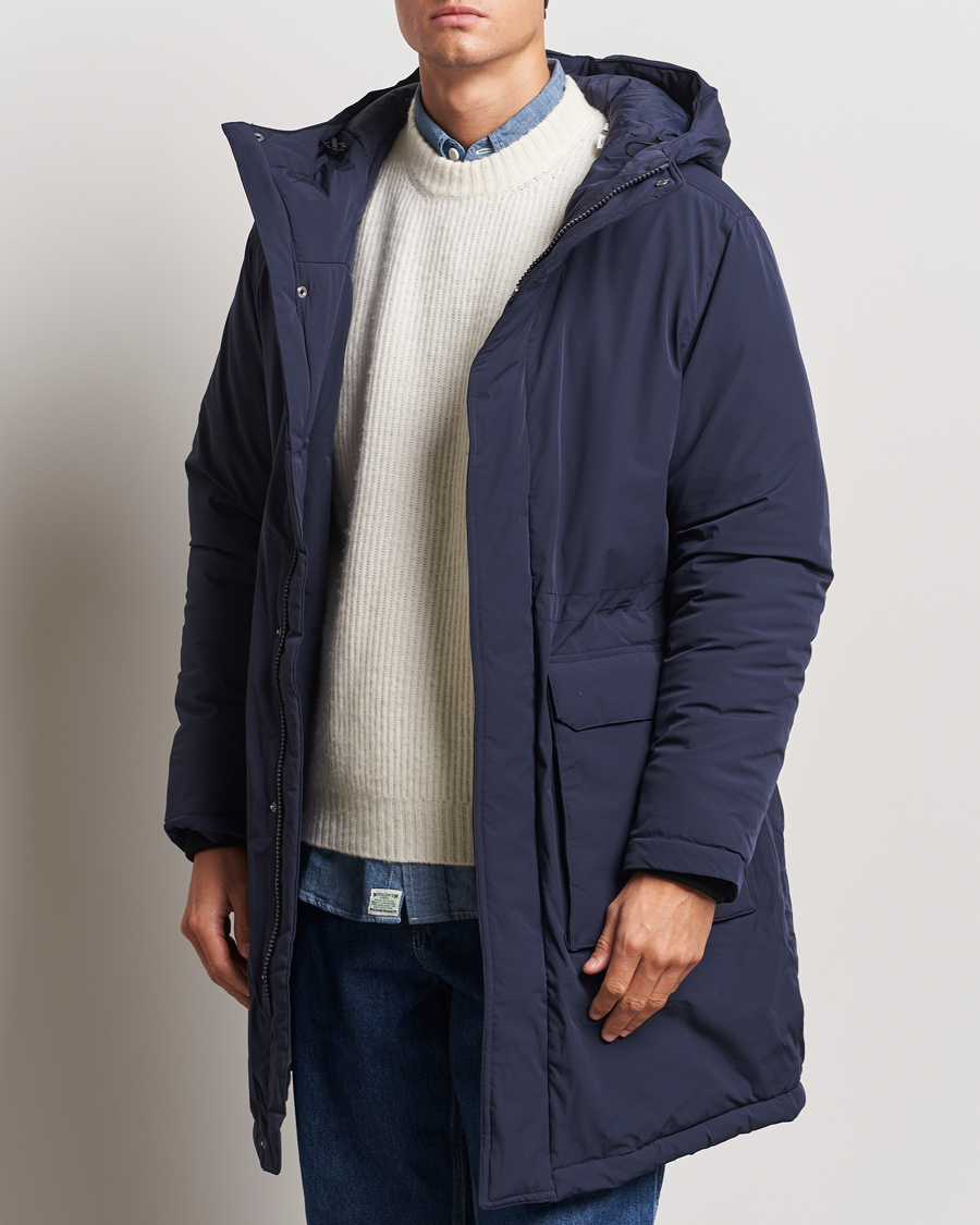 Men |  | LES DEUX | Channing Padded Parka Coat Dark Navy