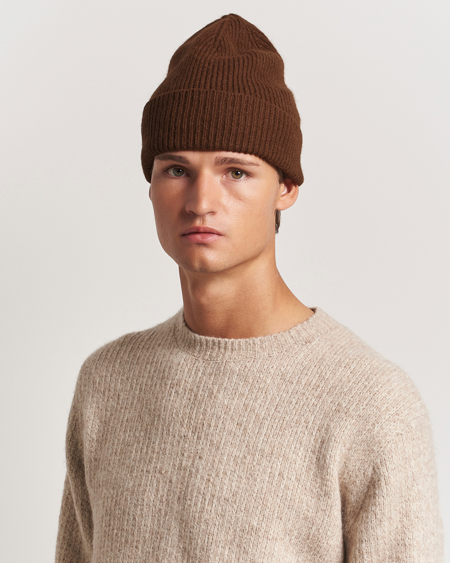 Men |  | Le Bonnet | Lambswool/Caregora Beanie Walnut