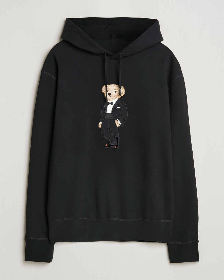 Mens ralph lauren black hoodie sale