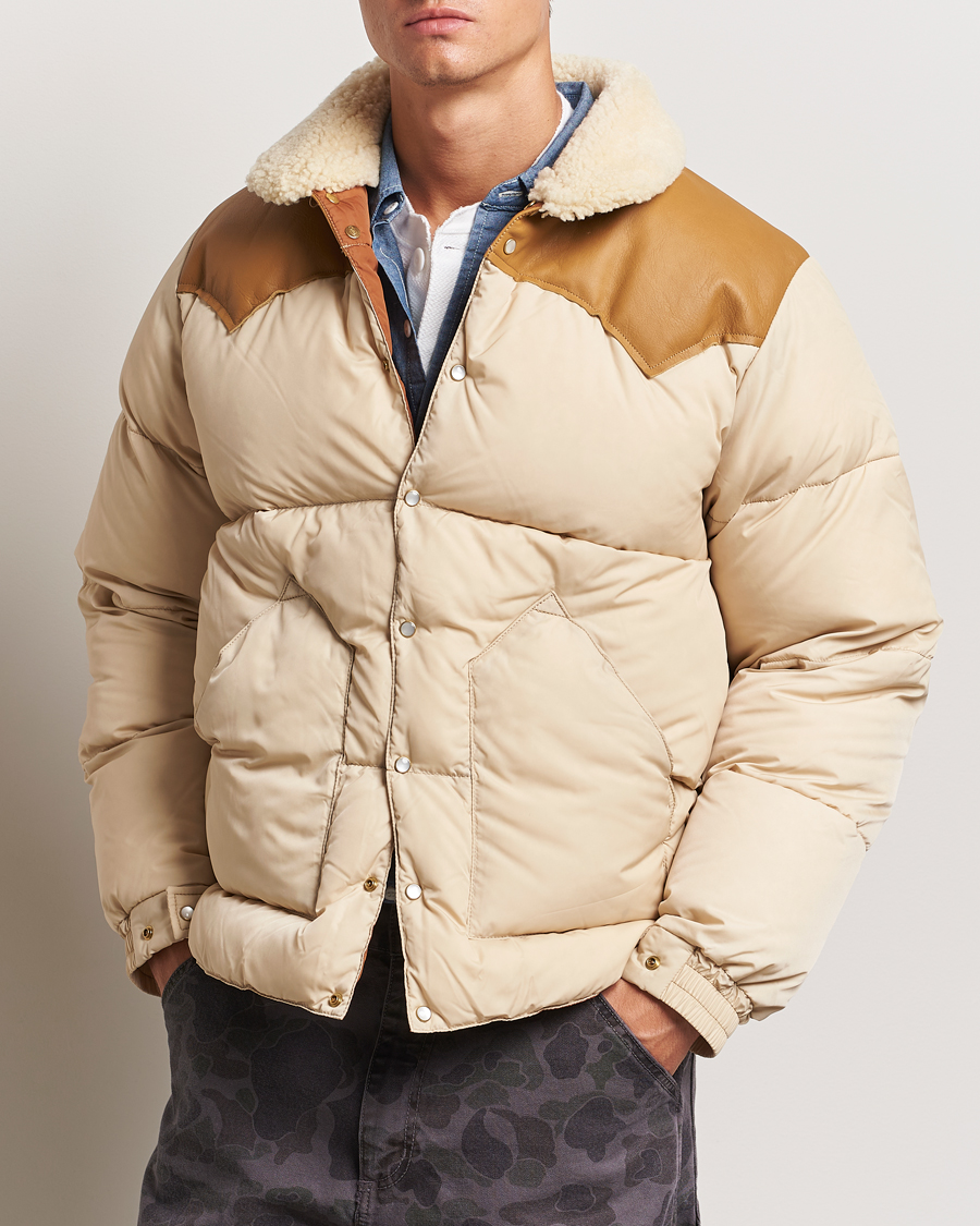 Men | Down Jackets | Rocky Mountain Featherbed | Christy Jacket Light Beige