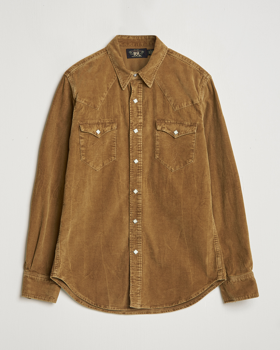 RRL Buffalo Western Shirt Faded Tan at CareOfCarl.com