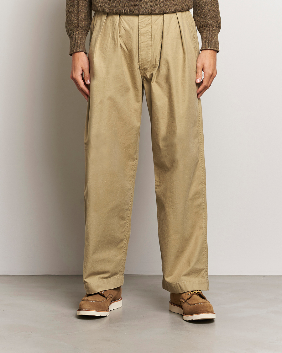 Men |  | RRL | Hawkes Pleated Chinos Khaki