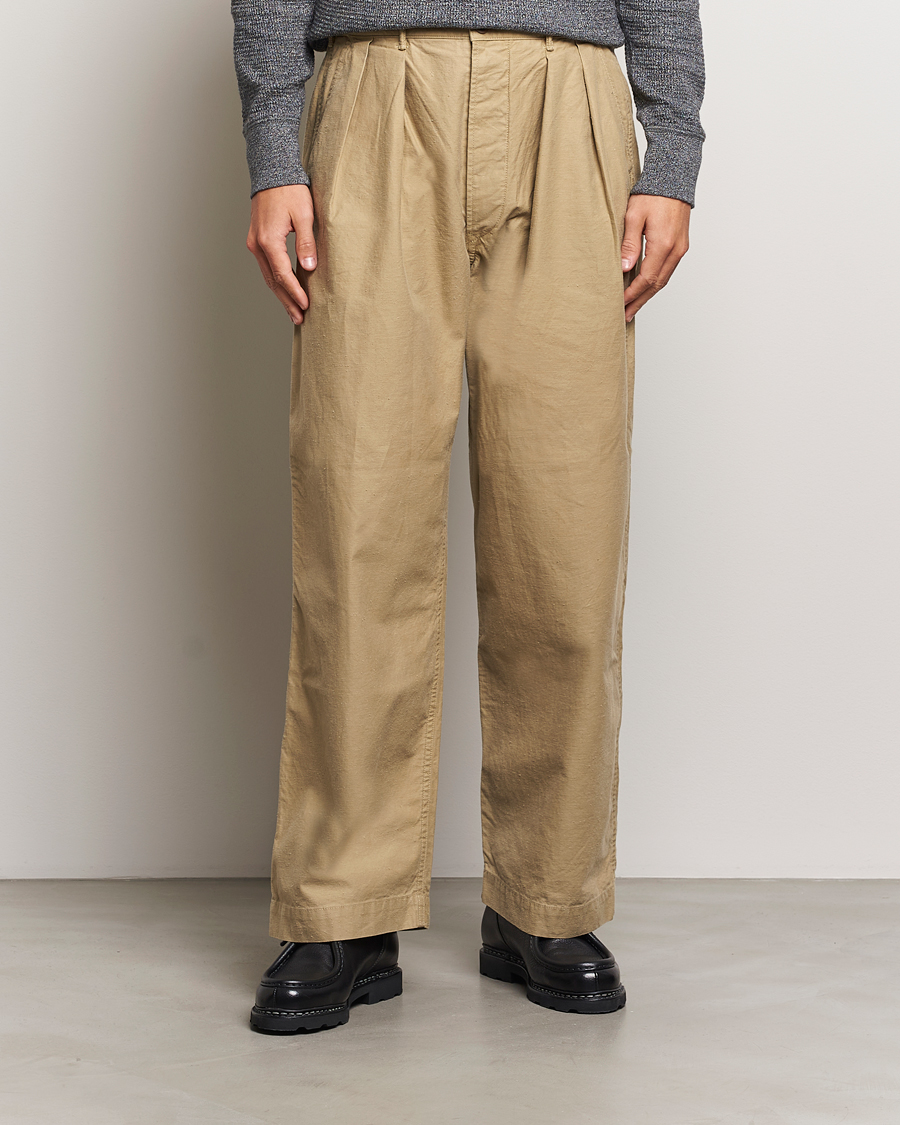 Men |  | RRL | Hawkes Pleated Chinos Khaki