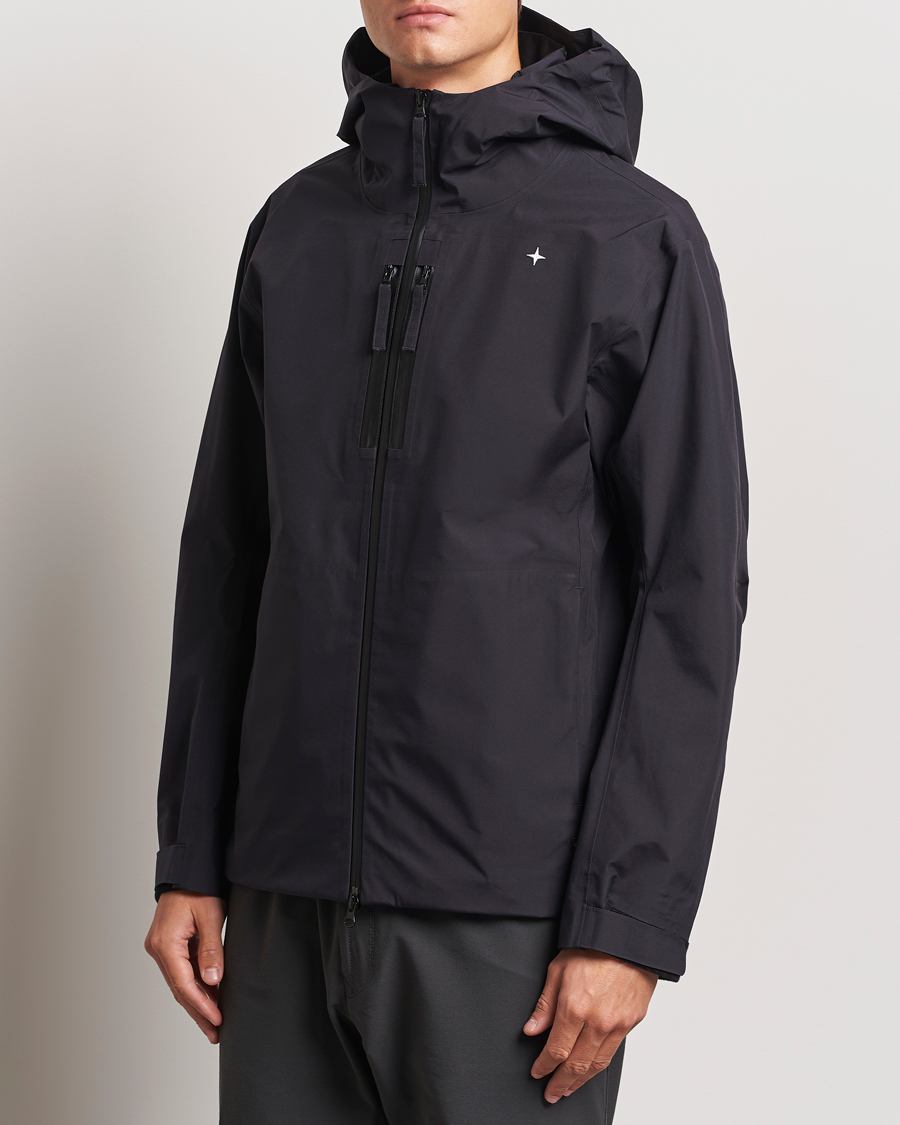 Men |  | Stone Island | Gore-Tex Stellina Hooded Jacket Blue Marine