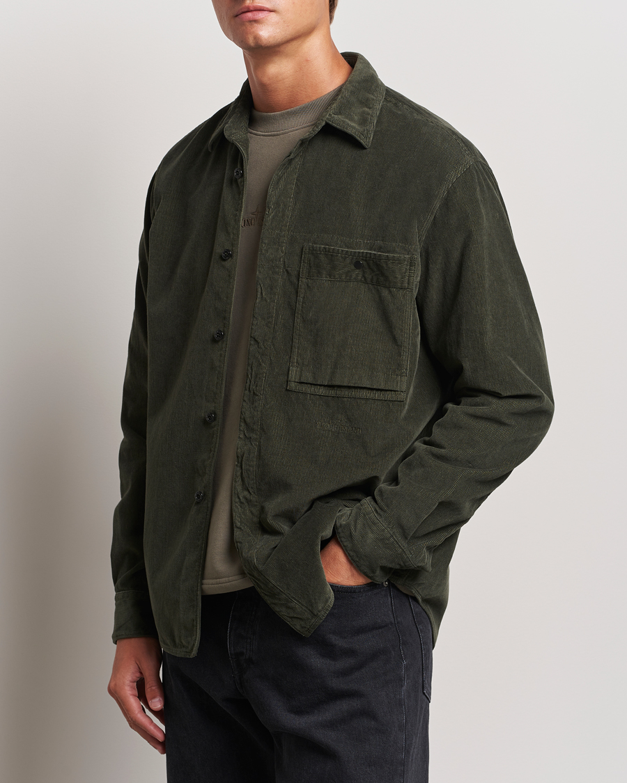 Men | Casual | Stone Island | Cotton Cord Overshirt Musk