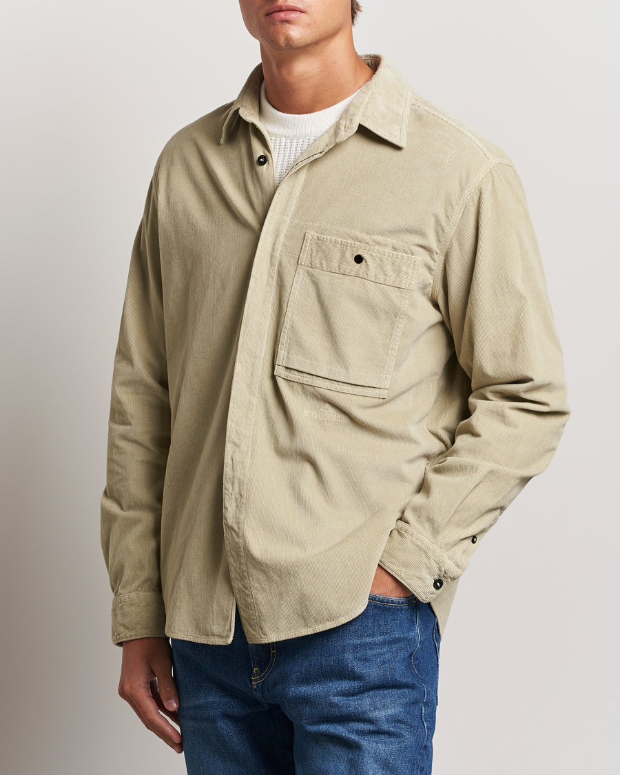 Men | Casual | Stone Island | Cotton Cord Overshirt Plaster