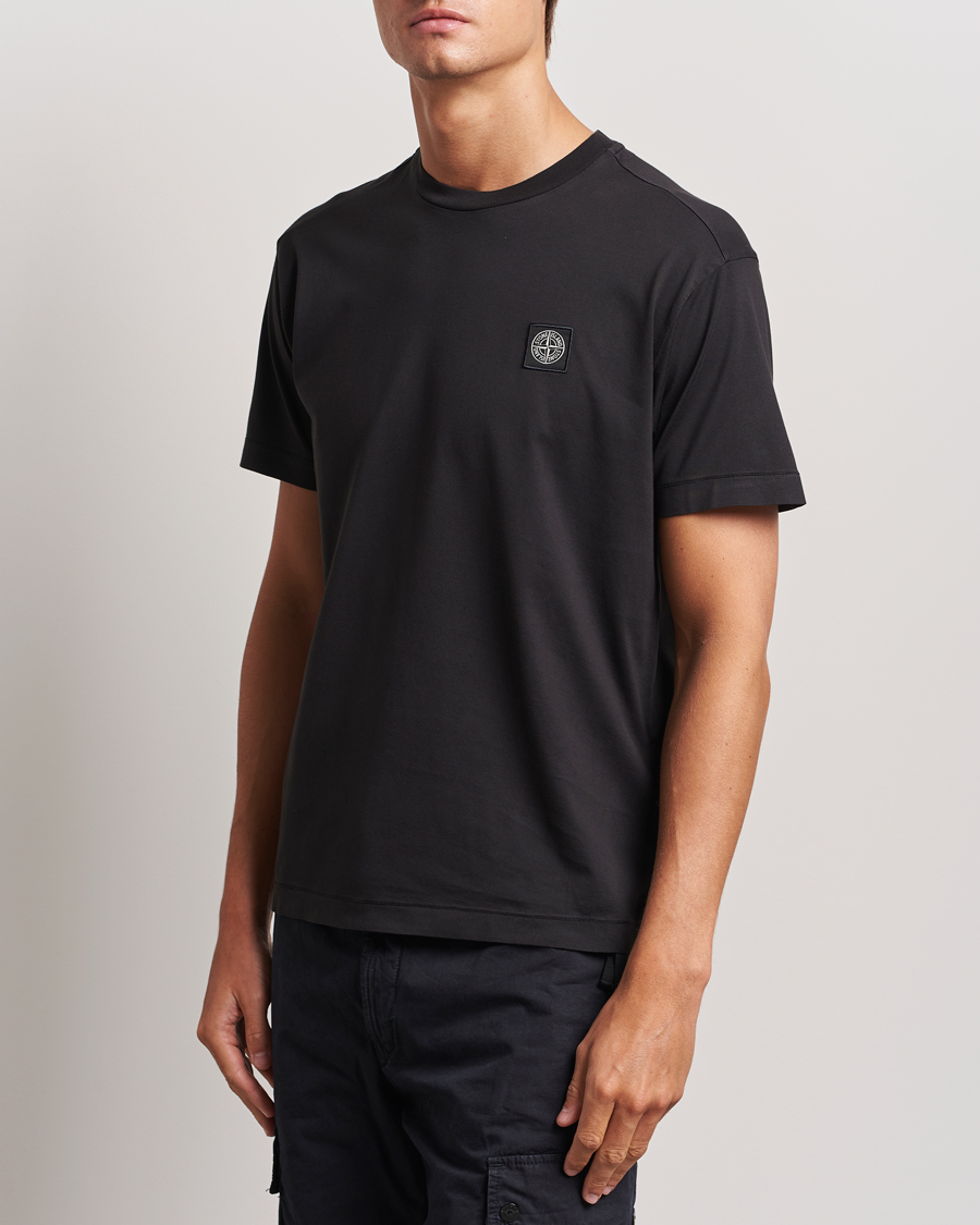 Men |  | Stone Island | Garment Dyed Jersey T-Shirt Black