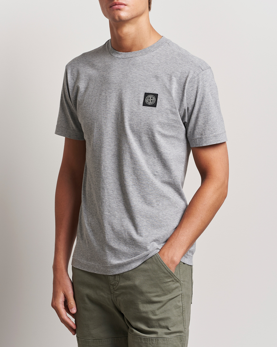 Men |  | Stone Island | Garment Dyed Jersey T-Shirt Melange Grey