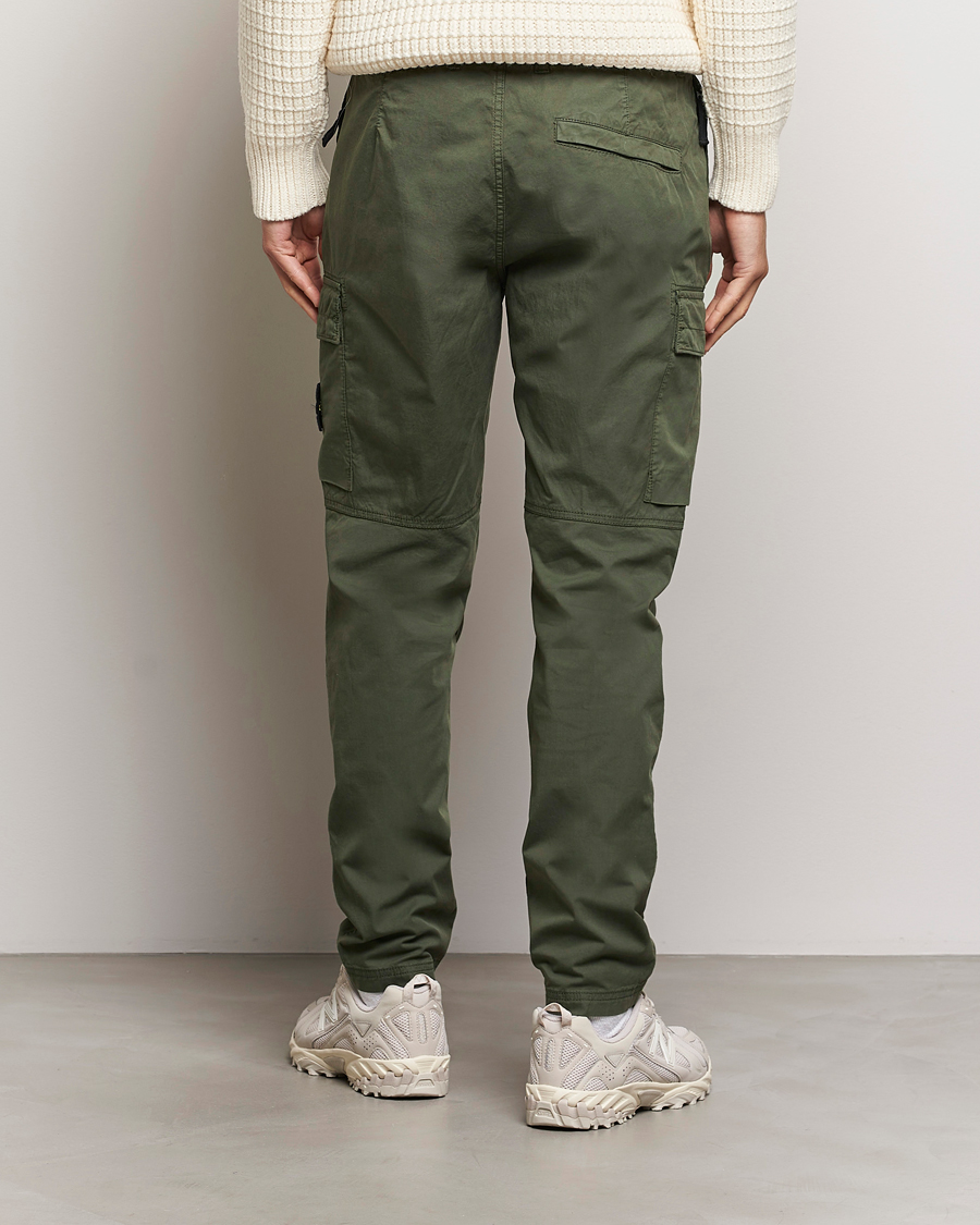 Stone Island Stretch Cotton Gabardine Trousers Musk at CareOfCarl.com