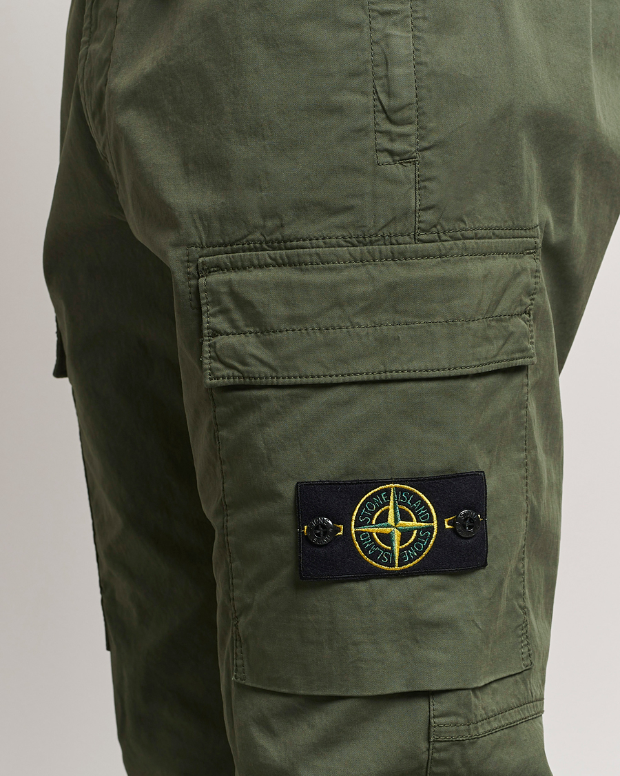 Stone Island Stretch Cotton Gabardine Trousers Musk at CareOfCarl.com