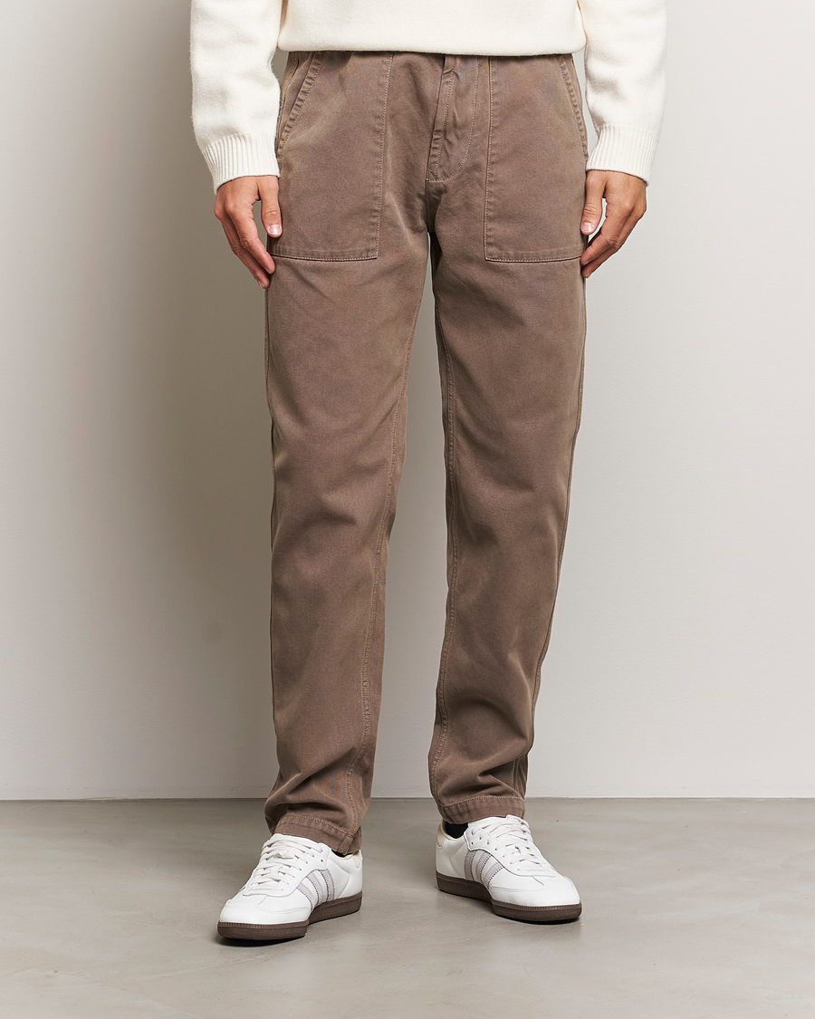 Men | Trousers | Stone Island | Panama Cotton Pants Walnut