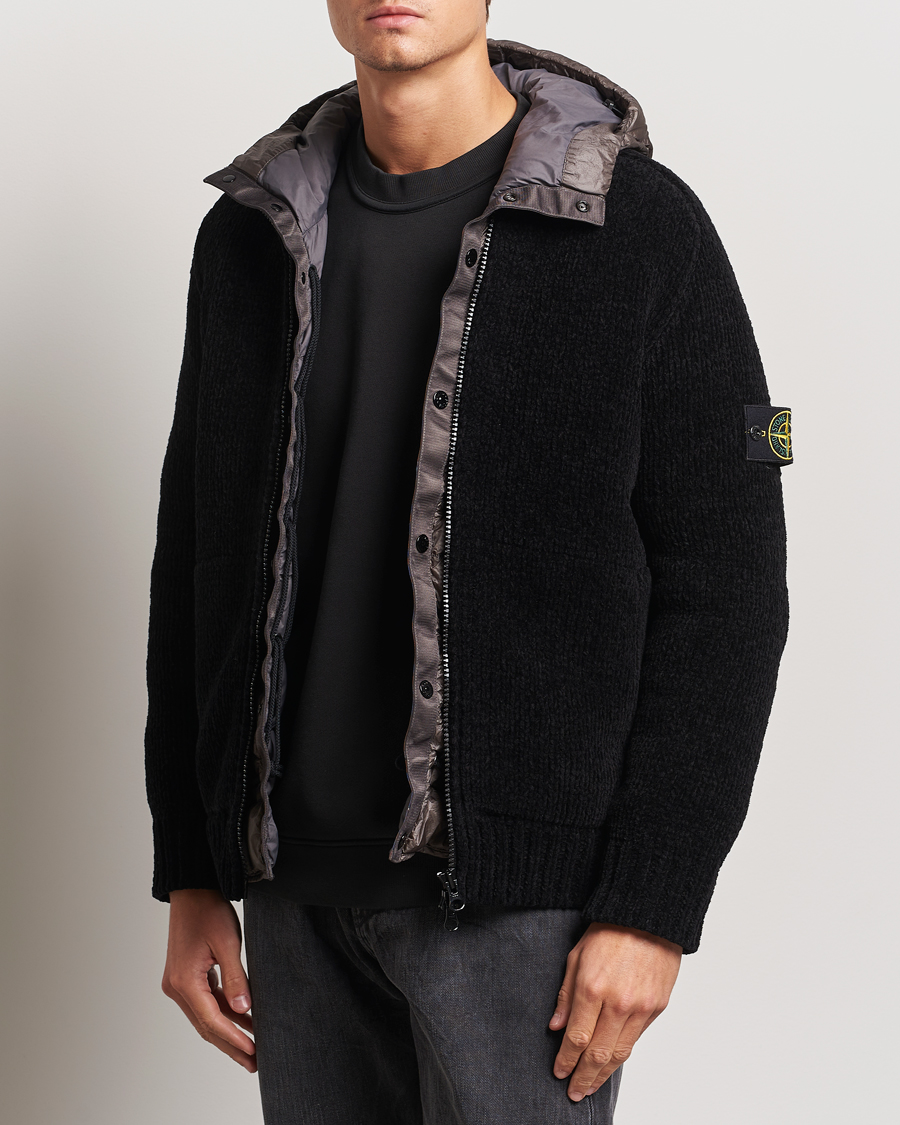 Men |  | Stone Island | Presidents Knit Down Liner Hood Black