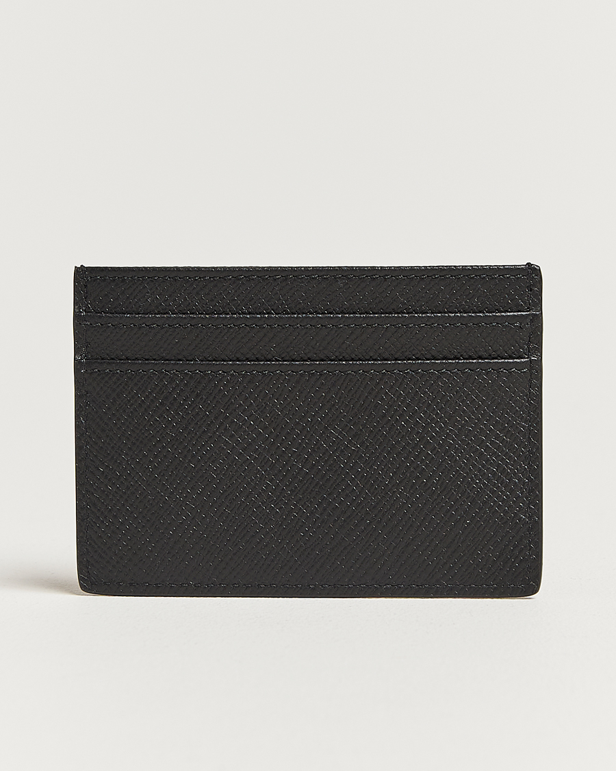 Men |  | Smythson | Panama Flat Cardholder  Black