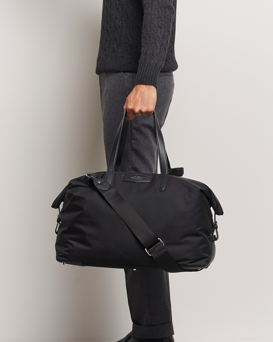 Men |  | Smythson | Canvas Norton Travel Bag Black