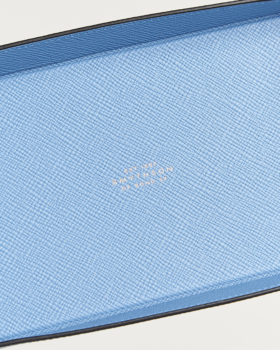 Men |  | Smythson | Panama Leather Trinket Tray Blue Nile