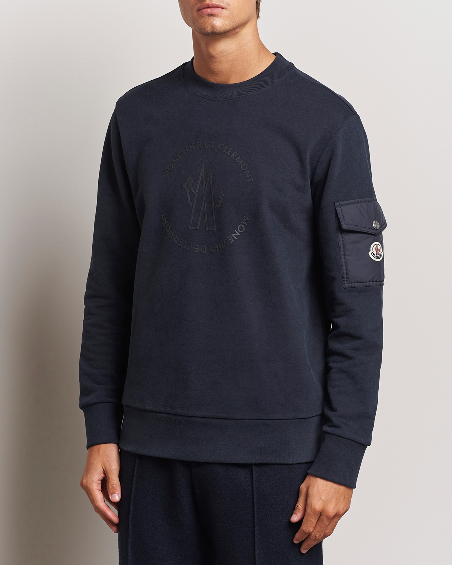 Men |  | Moncler | Pocket Sleeve Sweatshirt Navy