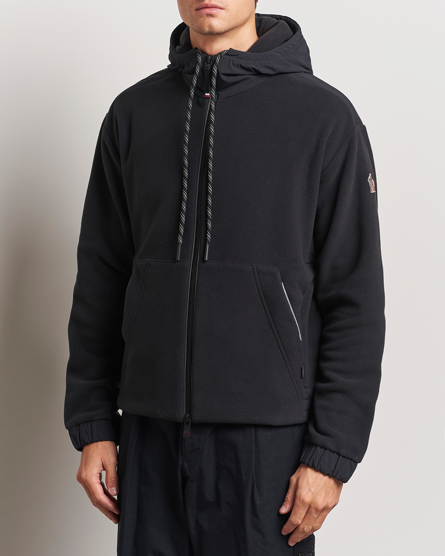 Men |  | Moncler Grenoble | Fleece Full Zip Cardigan Black