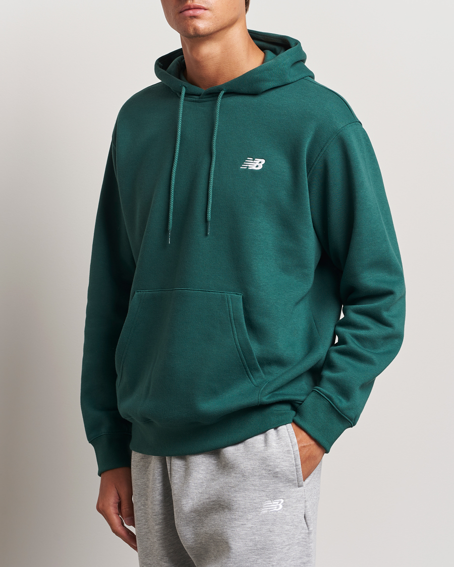 Men | Clothing | New Balance | Essentials Fleece Hoodie Nightwatch Green