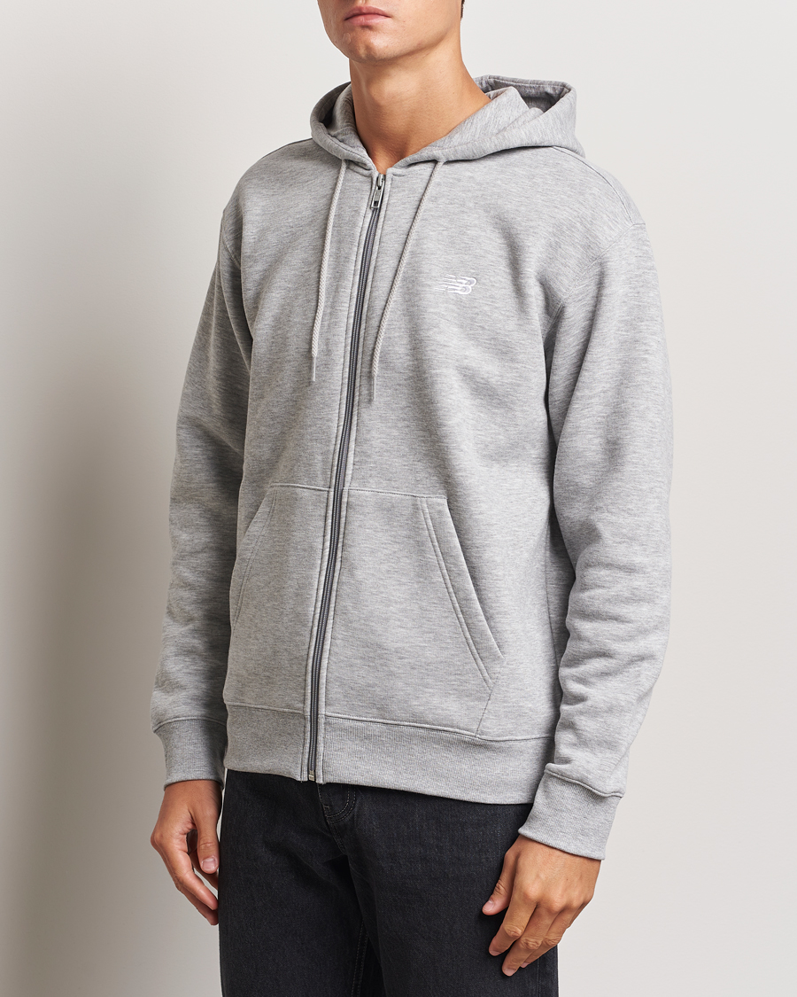 Men |  | New Balance | Essentials Full Zip Fleece Hoodie Athletic Grey