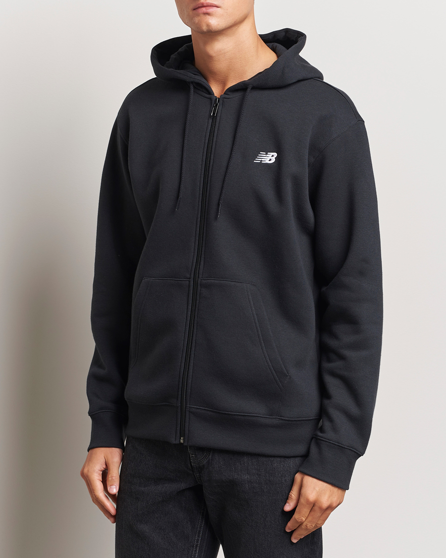 Men |  | New Balance | Essentials Full Zip Fleece Hoodie Black