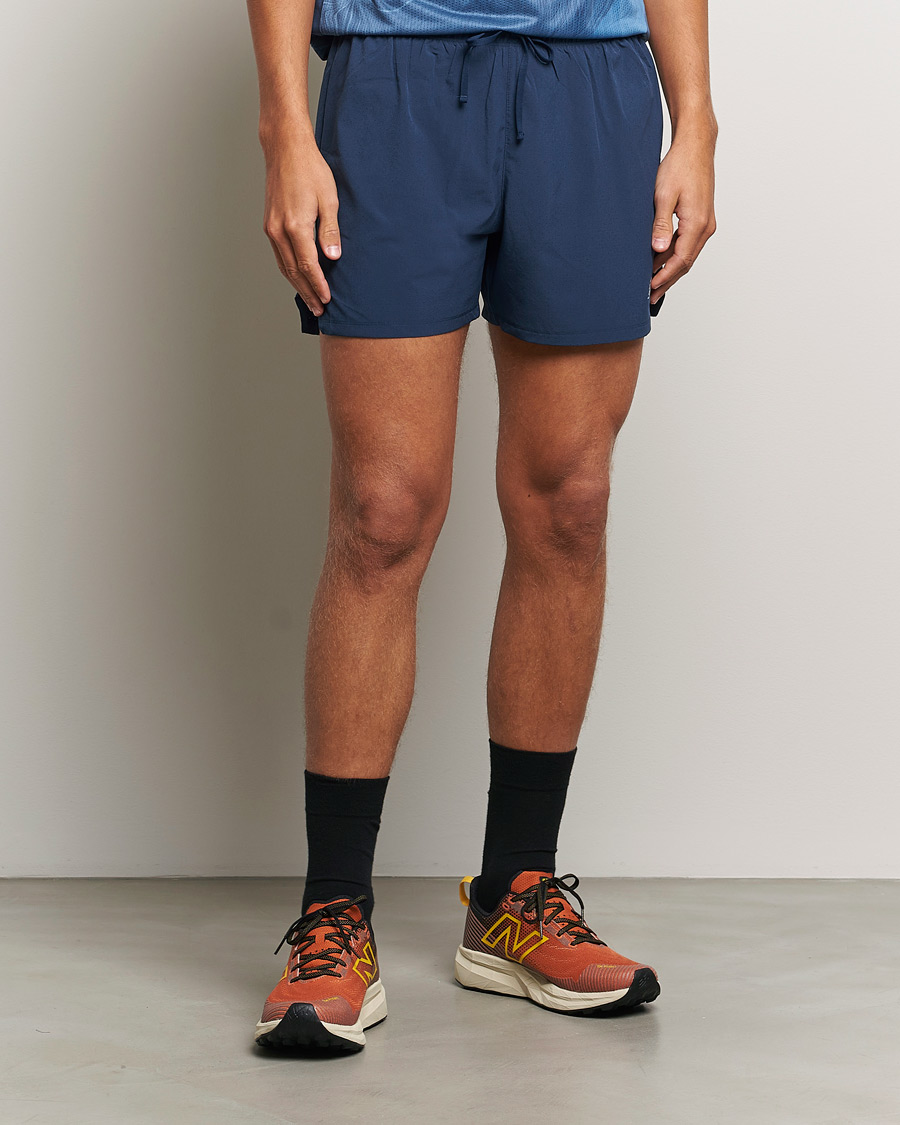 Men | Shorts | New Balance Running | Athletics 5 Run Shorts  Navy