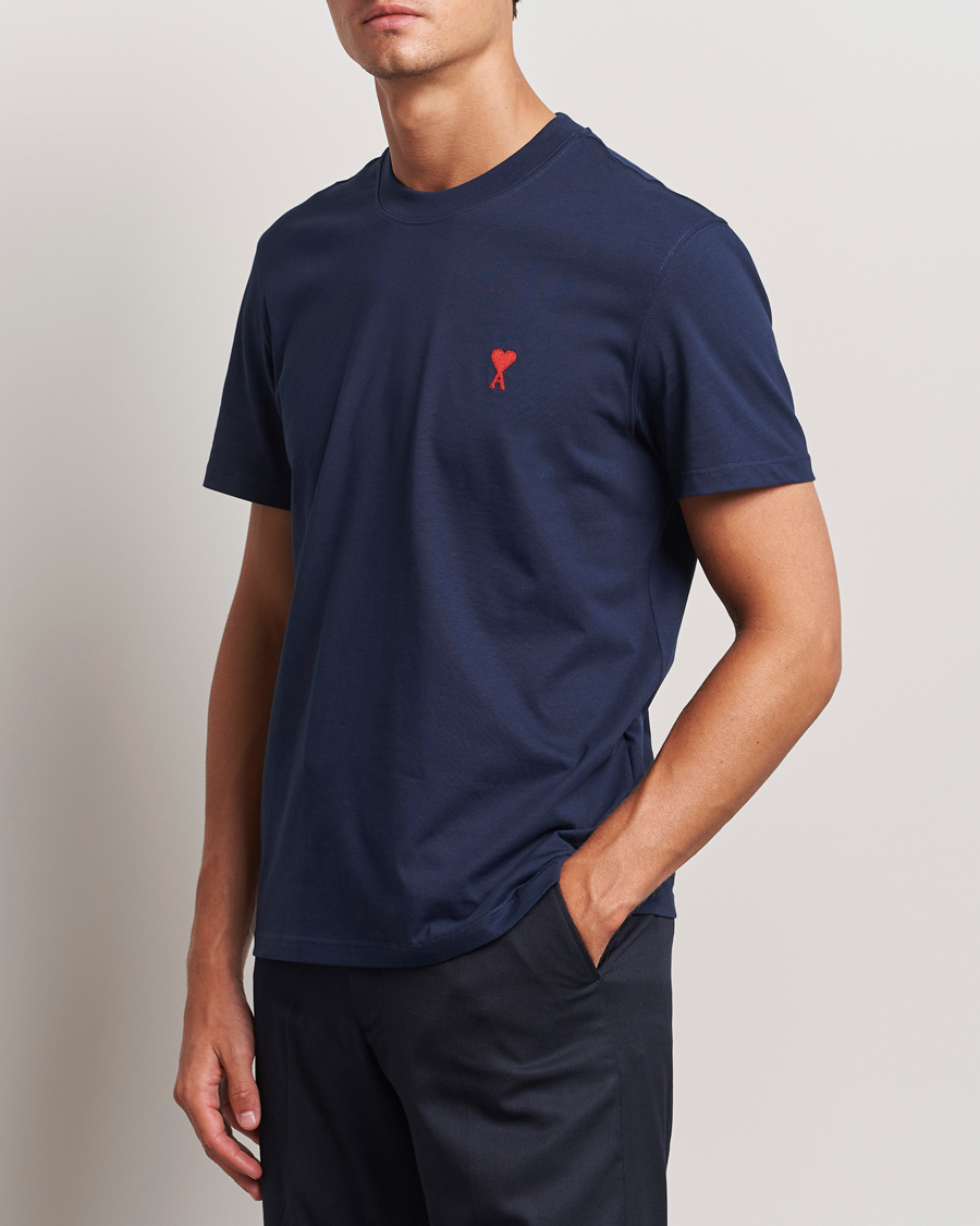 Men |  | AMI | Heart Logo T-Shirt Nautic Blue