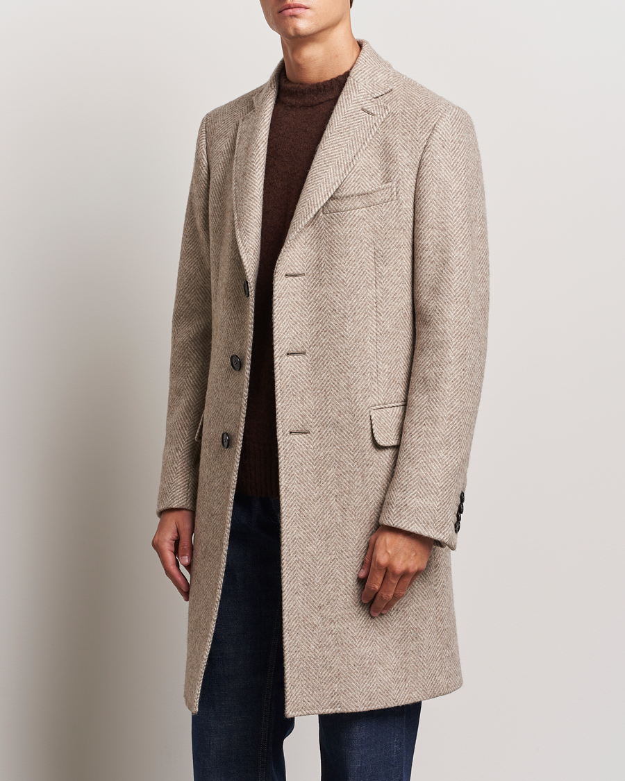 Men | Coats | Zegna | Wool/Cashmere Double Breasted Coat Beige