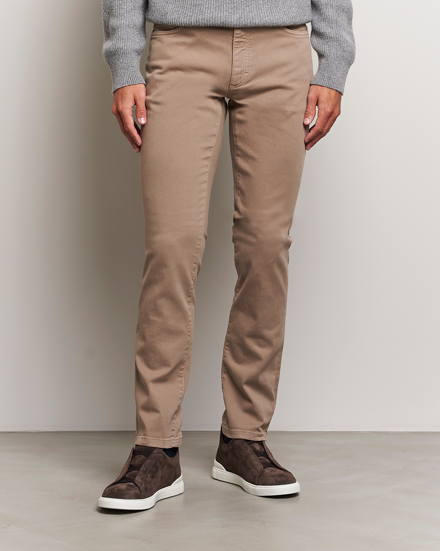Men |  | Zegna | 5-Pocket Comfort Denim Pants Beige