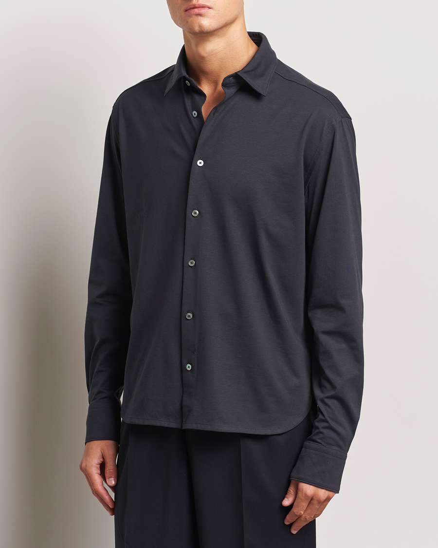 Men |  | Zegna | Cotton Jersey Shirt Navy