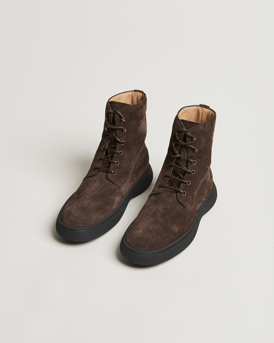 Men |  | Tod\'s | Gommino Winter Boots Dark Brown Suede