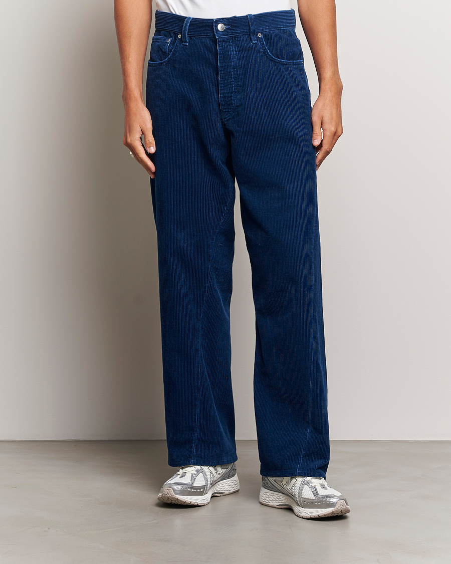 Men |  | Sunflower | Wide Twist Corduroy Pants Indigo