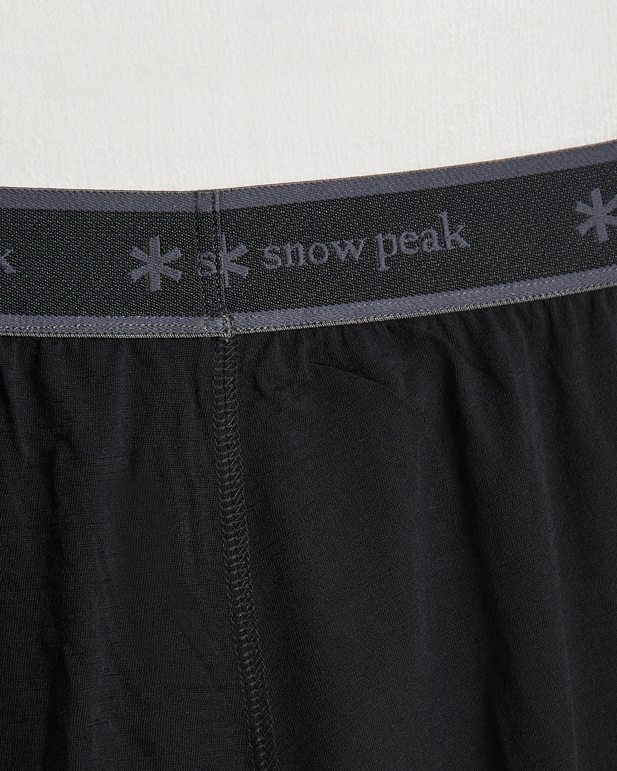 Men |  | Snow Peak | Merino Wool Tights Black