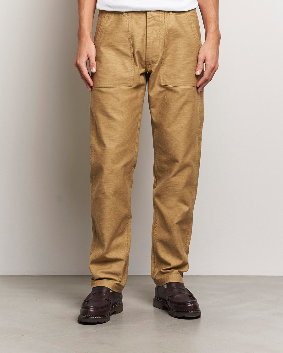 Men |  | orSlow | Slim Fit Original Sateen Fatigue Pants Khaki