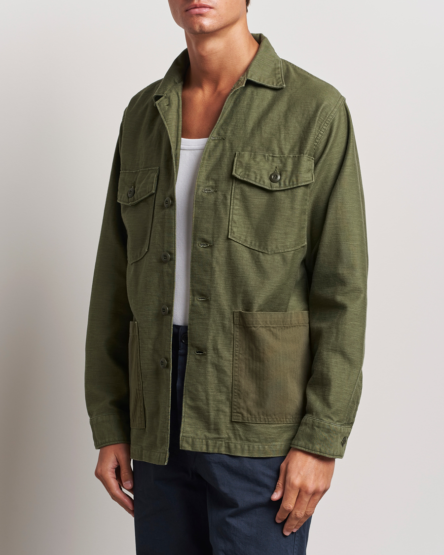 Men |  | orSlow | 4 Pockets US Army Shirt Dark Olive