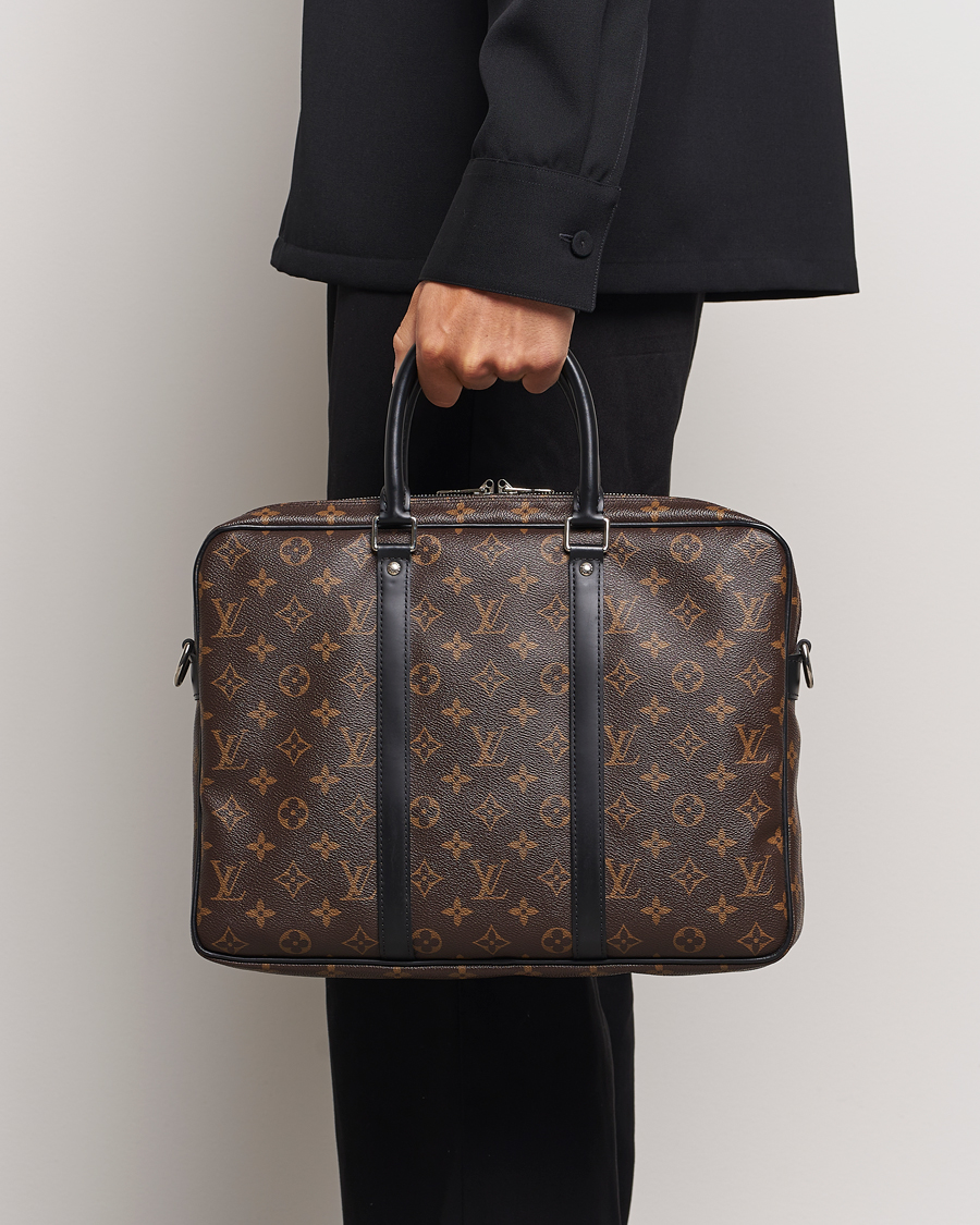 Men | Pre-Owned & Vintage Bags | Louis Vuitton Pre-Owned | Porte-Documents Voyage Briefcase Monogram