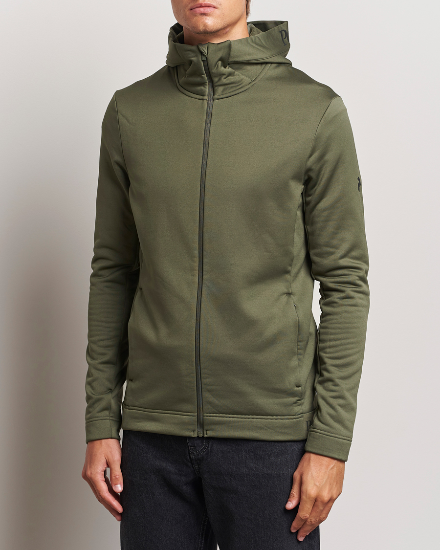 Men |  | Peak Performance | Rider Tech Zip Hood  Pine Needle