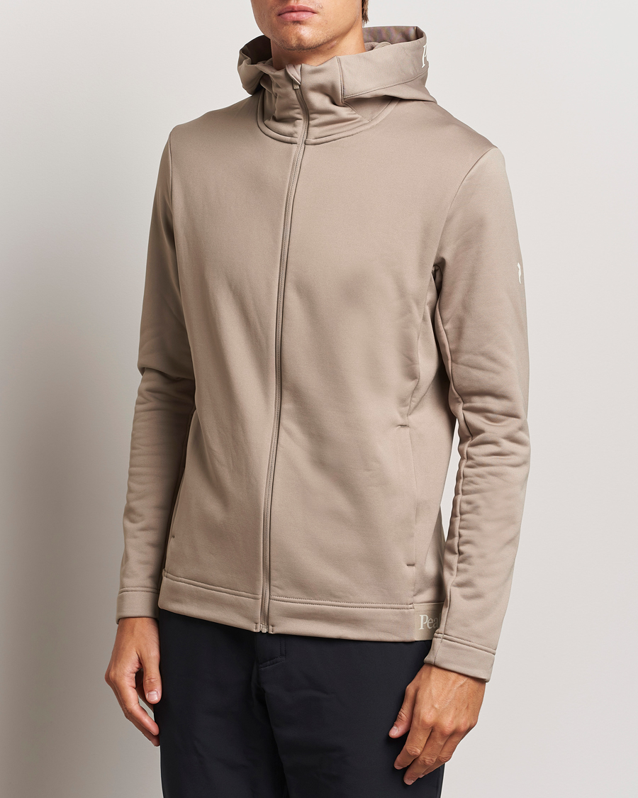 Men |  | Peak Performance | Rider Tech Zip Hood  Avid Beige