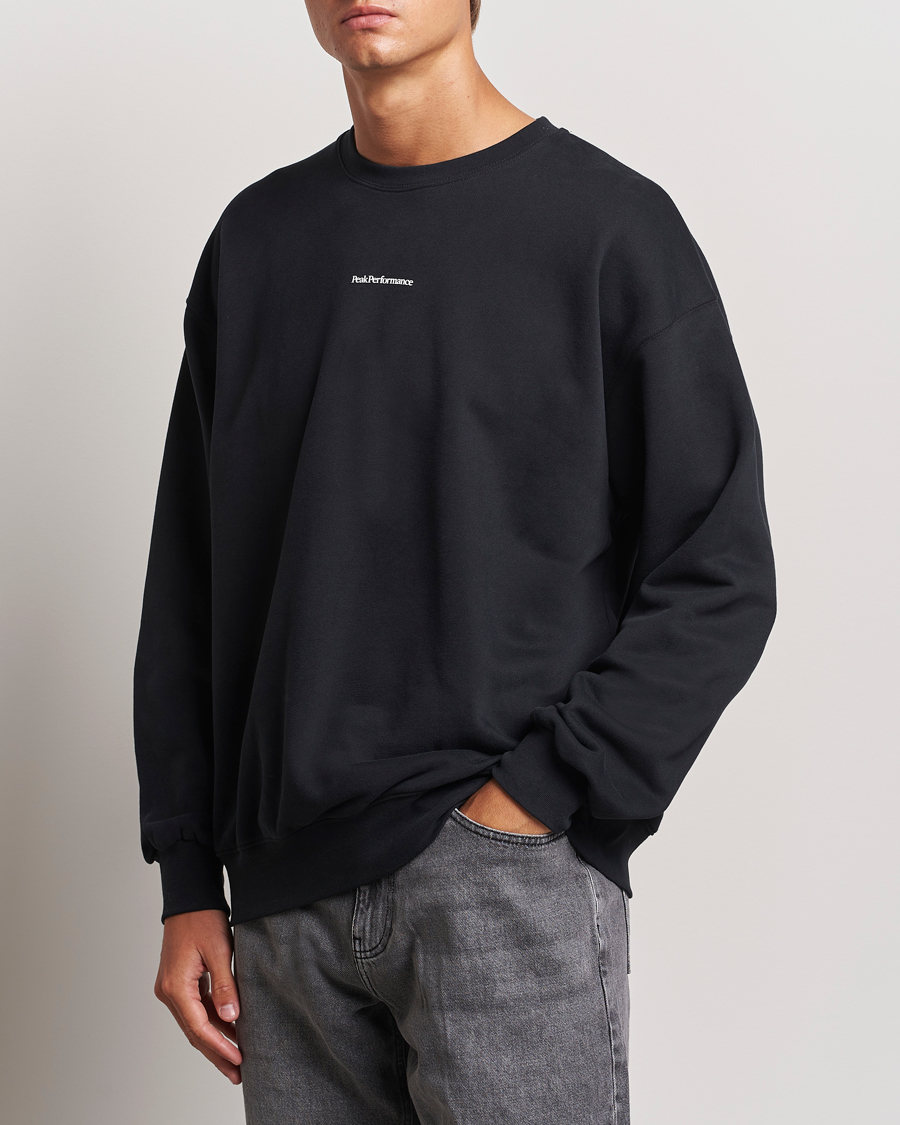 Men |  | Peak Performance | Original Terry Crew Sweatshirt Black