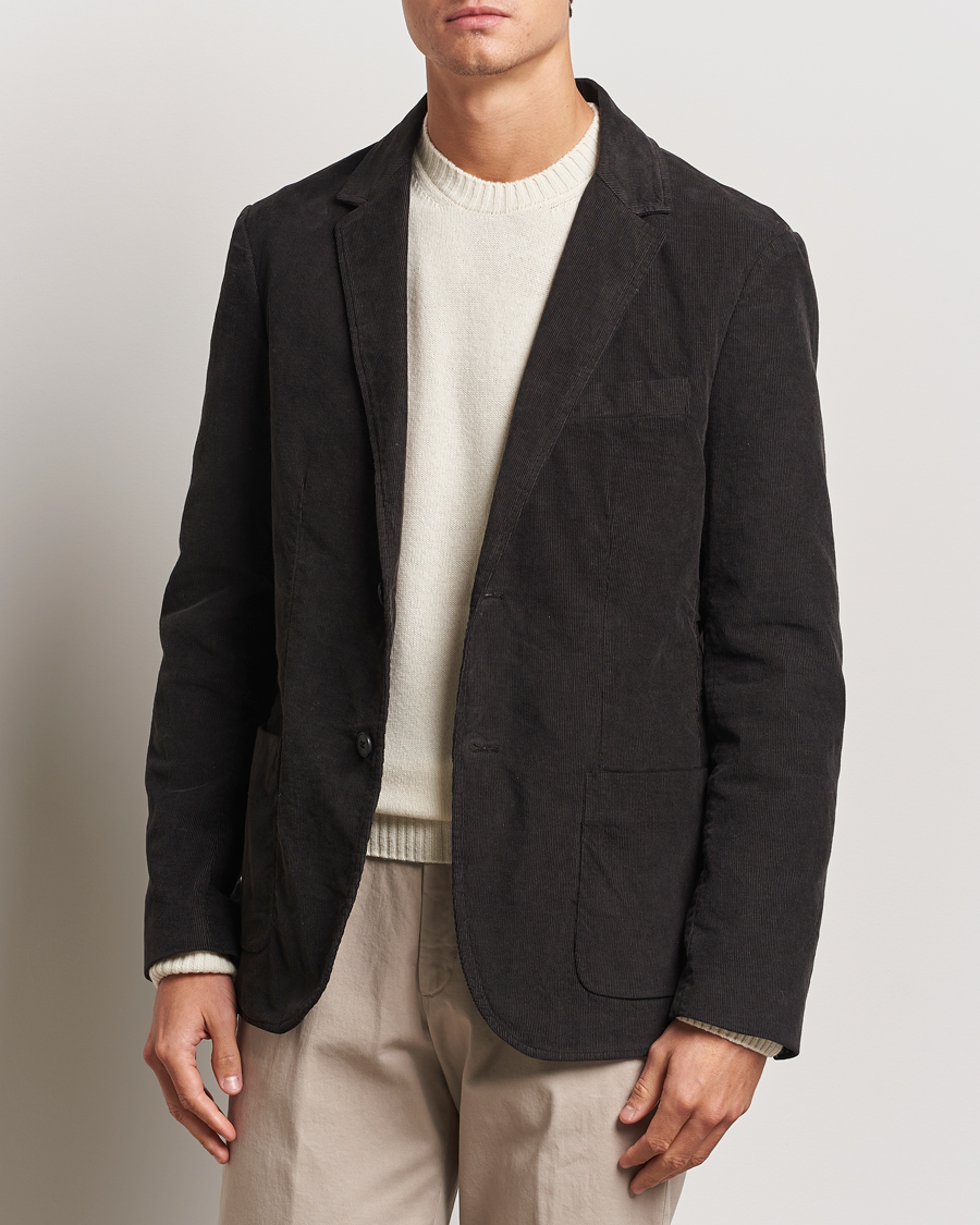 Men |  | Sunspel | Relaxed Corduroy Blazer Coffee