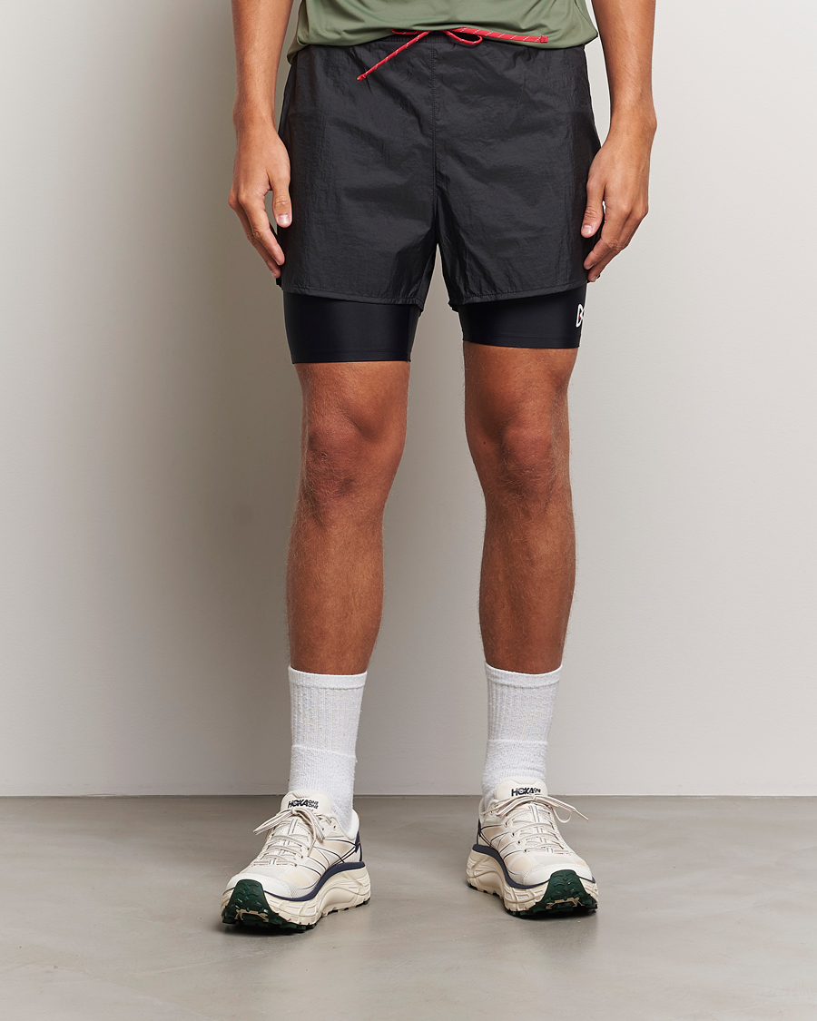 Men | Shorts | District Vision | Ripstop Layered Trail Shorts Black