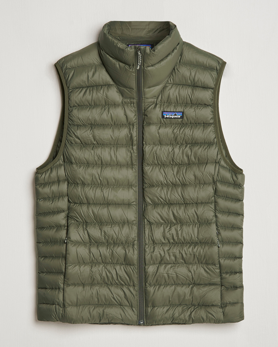 Patagonia sold down sweater vest small navy