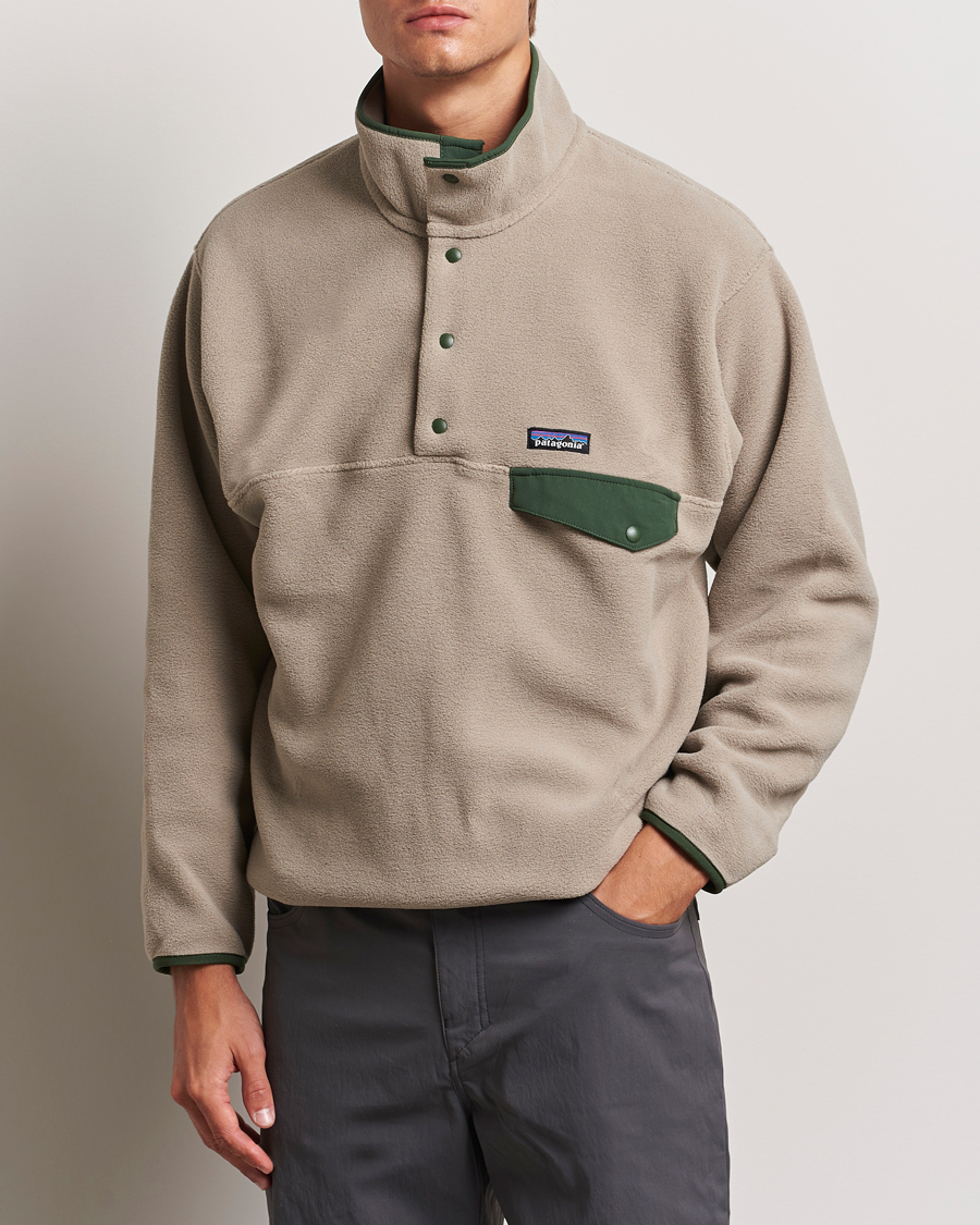 Men | Sweaters & Knitwear | Patagonia | Synch Snap T Half Zip Fleece Seabird Grey