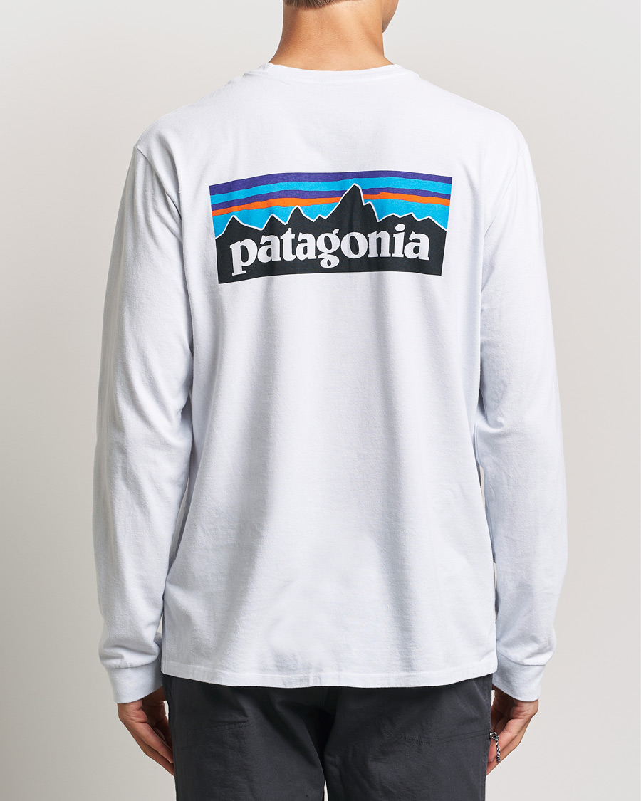 Men | T-Shirts | Patagonia | P-6 Logo Responsibiliti T-Shirt White