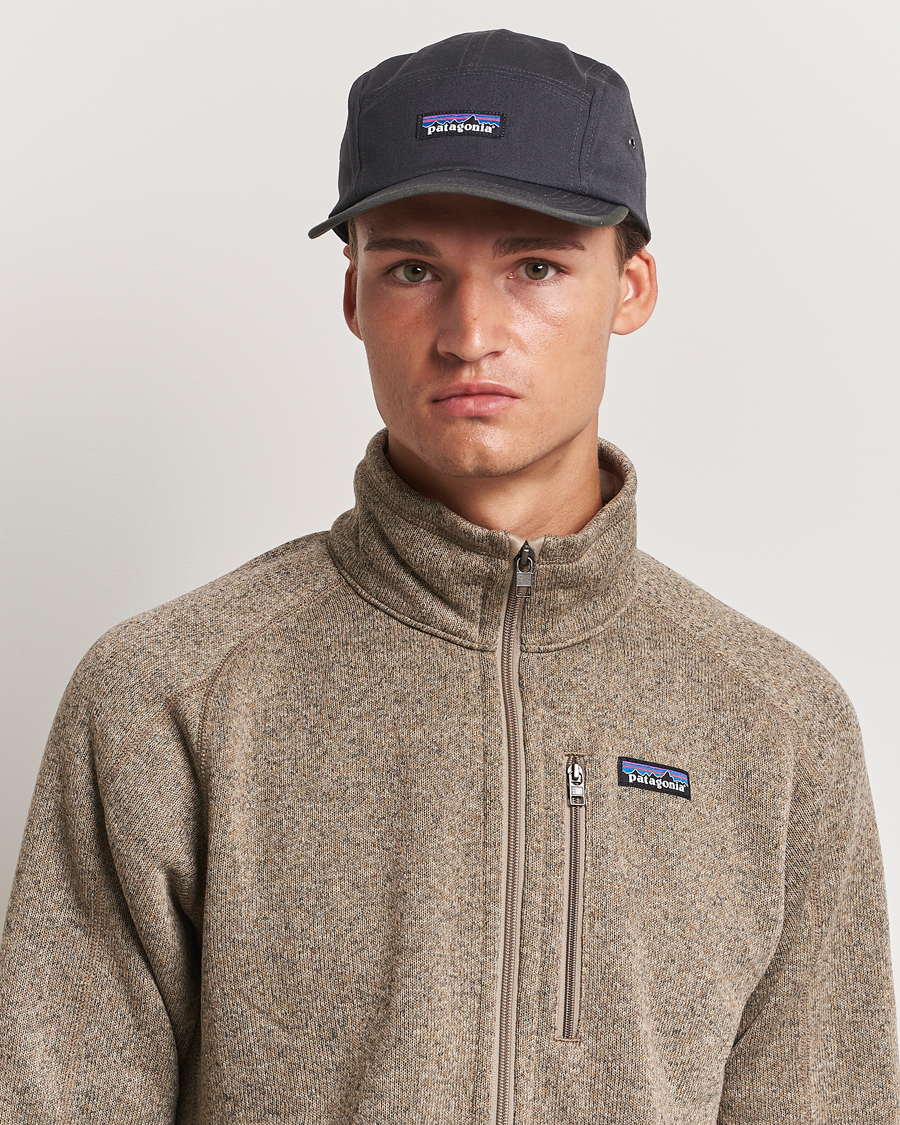 Men | Accessories | Patagonia | P-6 Label Maclure Hat Ink Black