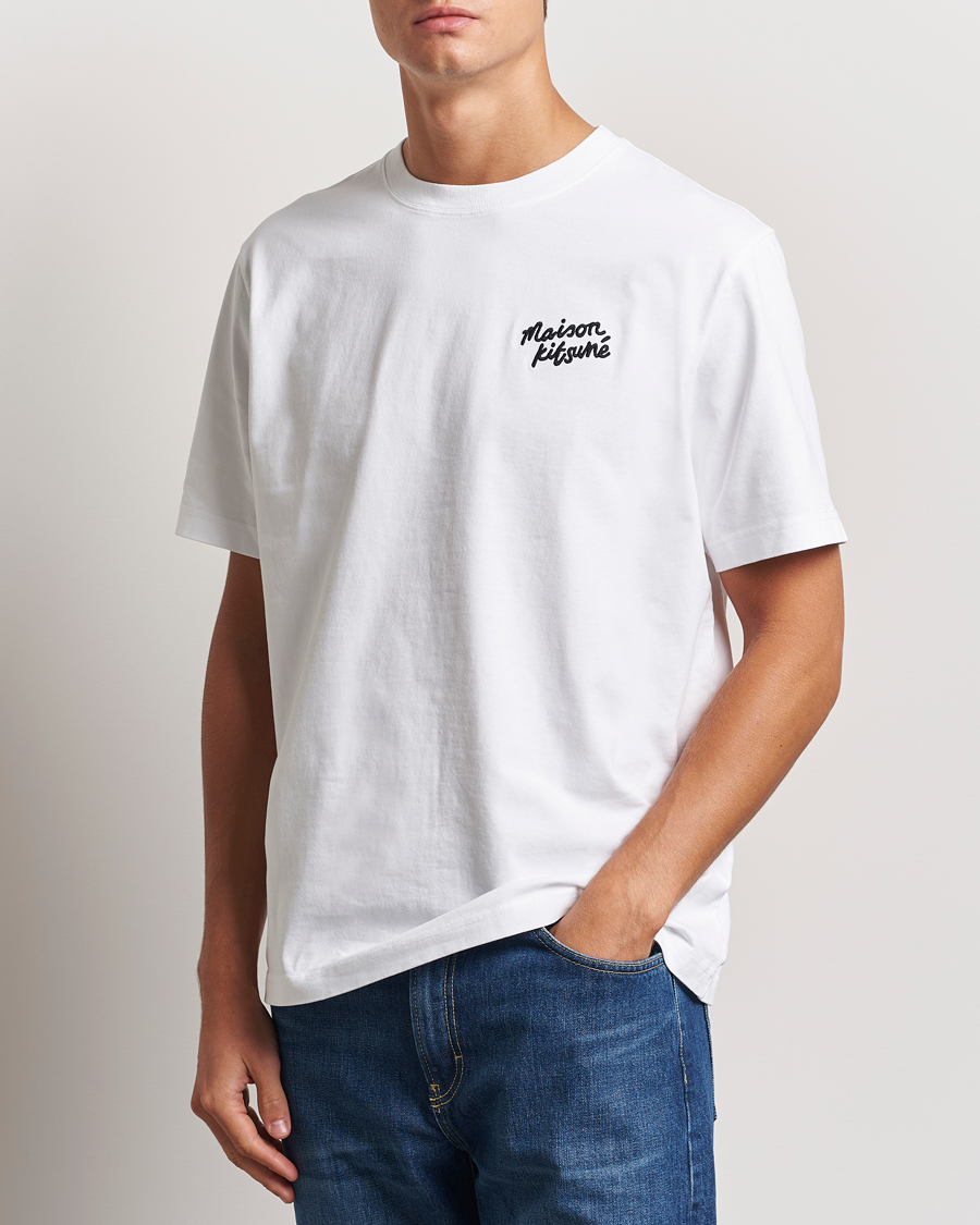 Men |  | Maison Kitsuné | Mini Handwriting T-shirt White