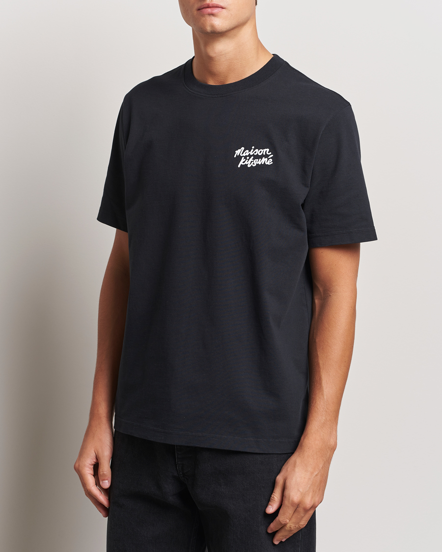 Men |  | Maison Kitsuné | Mini Handwriting T-shirt Black